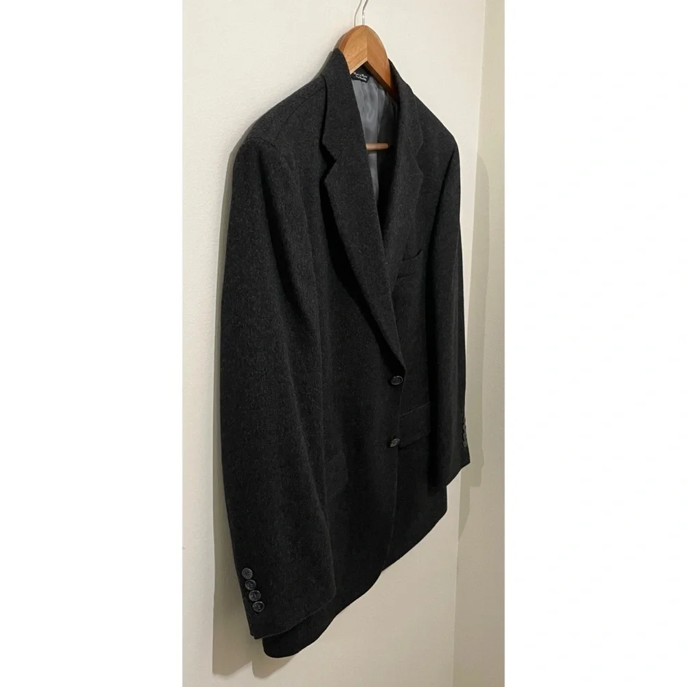 Joseph & Lyman 100% Cashmere Classic Charcoal Blazer, Size 40 Short - Picture 3 of 11
